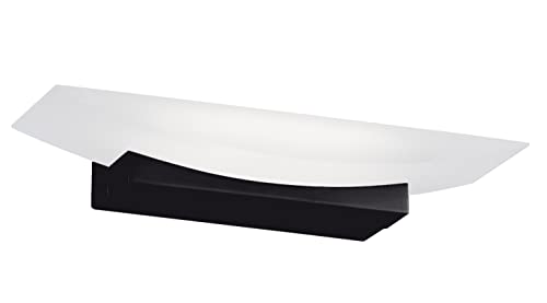 Fischer & Honsel|Wandleuchte, Bowl TW|sandschwarz|B: 30,00 cm, H: 6,00 cm, Ausl. Wand: 11,00 cm|stufenlos dimmbar|CCT 3 Stufen|1x LED 8,5 Watt 2700/3350/4000|950 lm|EEG: F|30418 von Fischer & Honsel