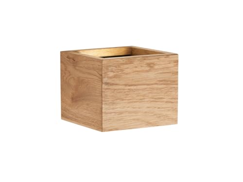 Fischer & Honsel Wandleuchte, SHINE-WOOD|eiche natur geölt/sandschwarz|Lichtaustritt 10°-120° einstellbar|B: 12,5 cm, H: 10 cm|Ausladung Wand: 11,5 cm|2x LED 3W 2700 K inkl.|620 lm| EEG: F|30543 von Fischer & Honsel