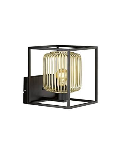 Fischer & Honsel Wandleuchte | 1x E27 max. 40,0 W ohne Leuchtmittel | sandschwarz, goldfarben Fischer & Honsel Wandleuchte | 1x E27 max. 40,0 W ohne Leuchtmittel | sandschwarz, goldfarben von Fischer & Honsel