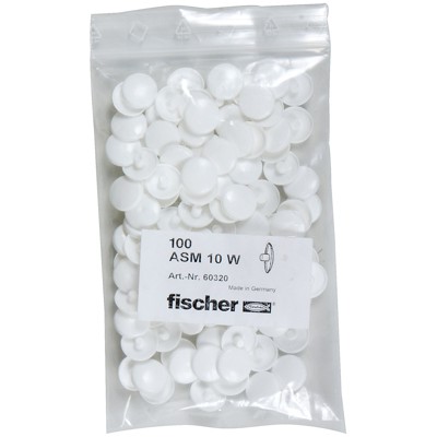Abdeckkappe für Fensterrahmendübel ASM 10 W weiß von Fischer