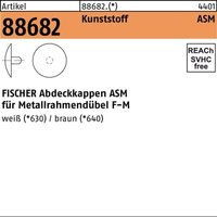 Abdeckkappen r 88682 10 Kunststoff weiß von Fischer