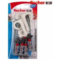 Fischer - Blister 6 offene Steckdosen duoblade easyhook 557920 von Fischer