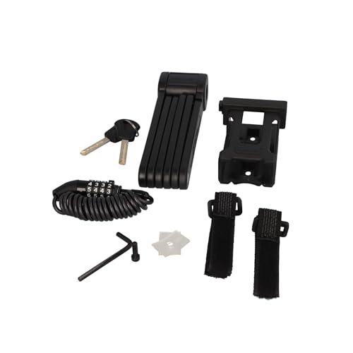 FISCHER Fahrradschloss-Set bestehend aus Falt- und Helmschloss hohe Sicherheit für Fahrräder, E-Bikes und Helm, diebstahlsicher, inkl. 2 Schlüssel und Halterung, schwarz, Länge: 85 cm & 120 cm FISCHER Fahrradschloss-Set bestehend aus Falt- und Helmschloss hohe Sicherheit für Fahrräder, E-Bikes und Helm, diebstahlsicher, inkl. 2 Schlüssel und Halterung, schwarz, Länge: 85 cm & 120 cm von Fischer