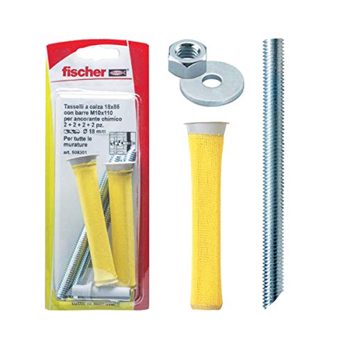 Fischer FIS H 2 x Sockendübel und 2 x Stangen M10 Gewinde für chemische Veranker, 508301 Fischer FIS H 2 x Sockendübel und 2 x Stangen M10 Gewinde für chemische Veranker, 508301 von fischer
