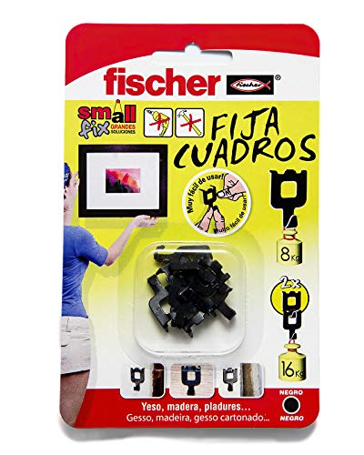 Fischer 518168 Bilderhaken, 8 Stück, Schwarz Fischer 518168 Bilderhaken, 8 Stück, Schwarz von Fischer