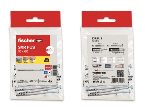 Fischer 544312 Tasche SXR, 8 x 80/16 Stück, mehrfarbig von fischer