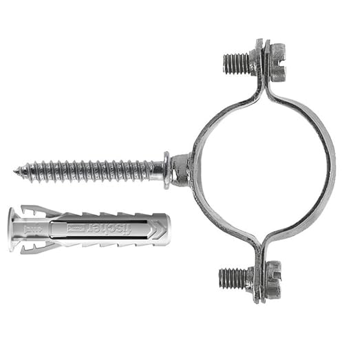 Fischer 567641 CZV D28 Halsband in Tasche, grau, diametro tubo 28 mm von fischer