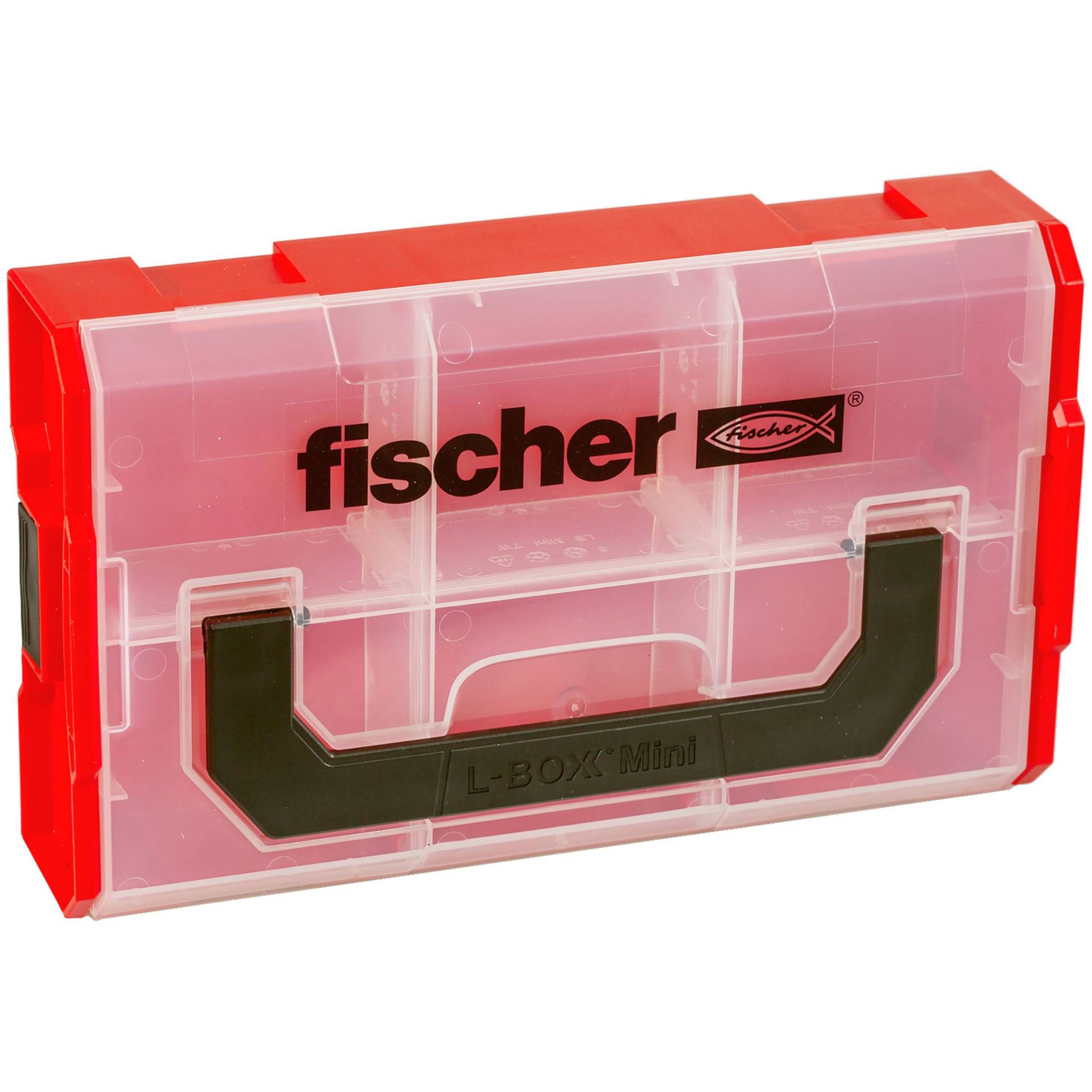 Fischer Aufbewahrungsbox 'FIXtainer' rot/transparent von Fischer