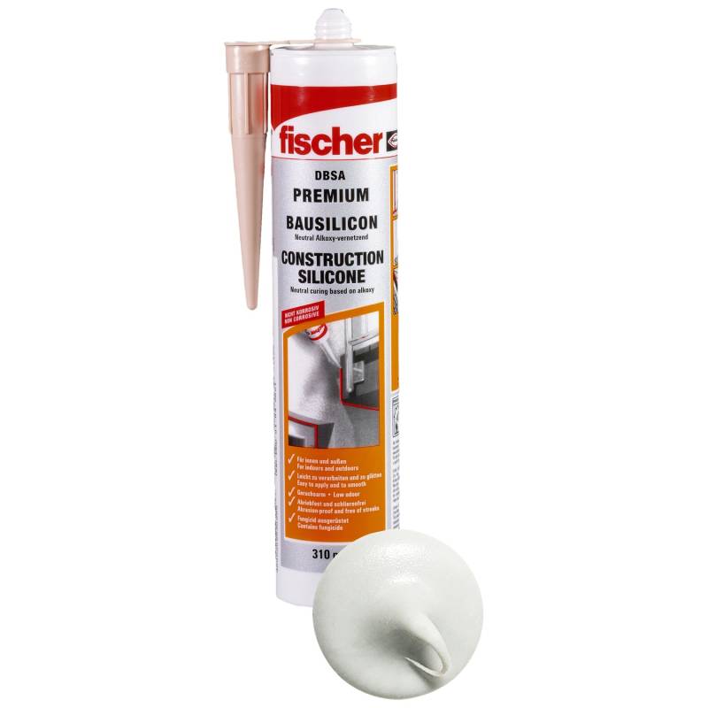 Fischer Bausilicon DBSA Weiß 310 ml von Fischer