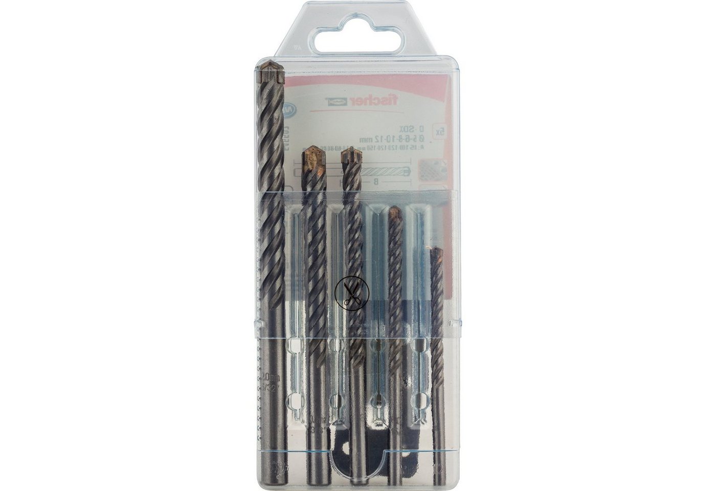 Fischer Bohrer- und Bitset Steinbohrer-Satz D-SDX SET 5-12mm von Fischer