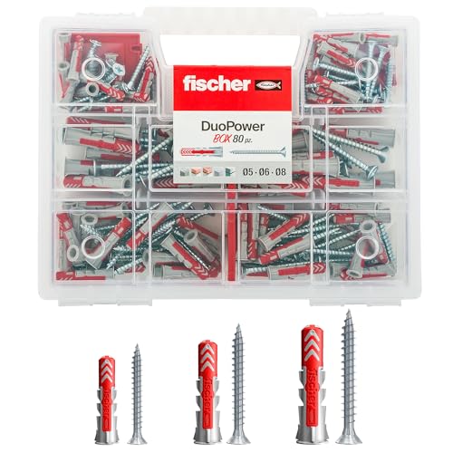 Fischer 544546 Duopower Kit Universaldübel mit Schraube, farblos. von fischer