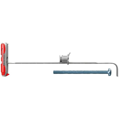 fischer DUOTEC 12 S PH, Kippdübel mit Panheadschraube, 2-Komponenten-Dübel, Hohlraumdübel zur Befestigung in Gipskarton-, Gipsfaser-, Holz- & Stahlplatten uvm., 10 Dübel + 10 Schrauben Grau/Rot fischer DUOTEC 12 S PH, Kippdübel mit Panheadschraube, 2-Komponenten-Dübel, Hohlraumdübel zur Befestigung in Gipskarton-, Gipsfaser-, Holz- & Stahlplatten uvm., 10 Dübel + 10 Schrauben Grau/Rot von fischer