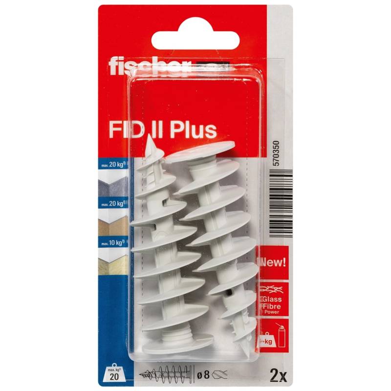 Fischer Dämmstoffdübel FID II Plus Ø 8 mm x 60 mm 2 Stück von Fischer