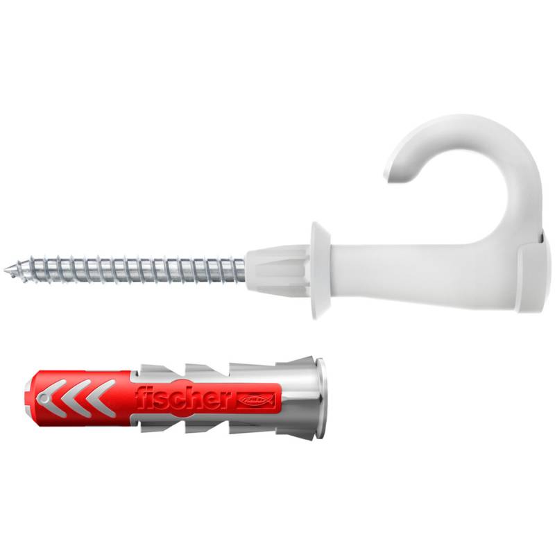 Fischer Dübel mit Rundhaken 'DuoPower EasyHook Round' Ø 8 x 40 mm, 4 Stück von Fischer