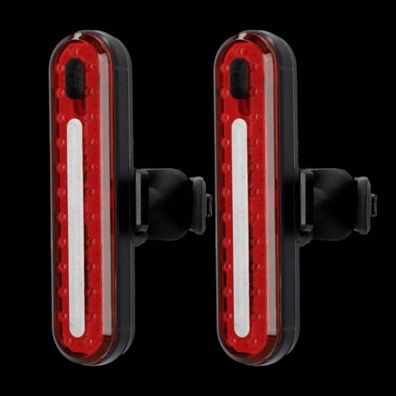 Fischer Fahrrad Led Akkubetrieben Schwarz Fahrrad Rücklicht 2 Stück B-Ware von Fischer