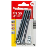 Gewindeanker fis M6 x 110 mm - 4 Stück Gewindestangen - Fischer von Fischer