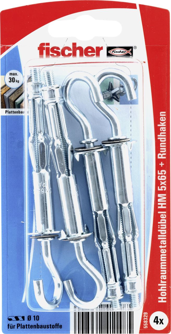 Fischer Hohlraumdübel 5.0 x 37 mm - 4 Stück von Fischer