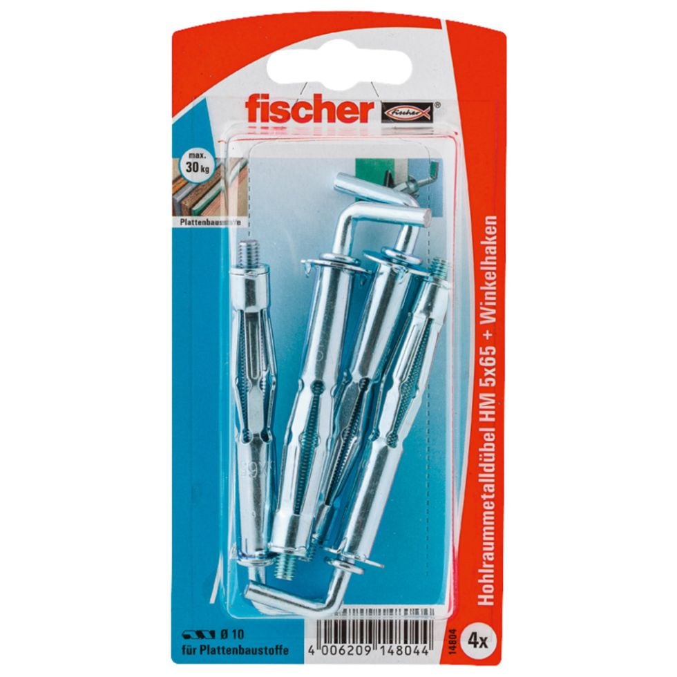 Fischer Hohlraumdübel 5.0 x 65 mm - 4 Stück von Fischer