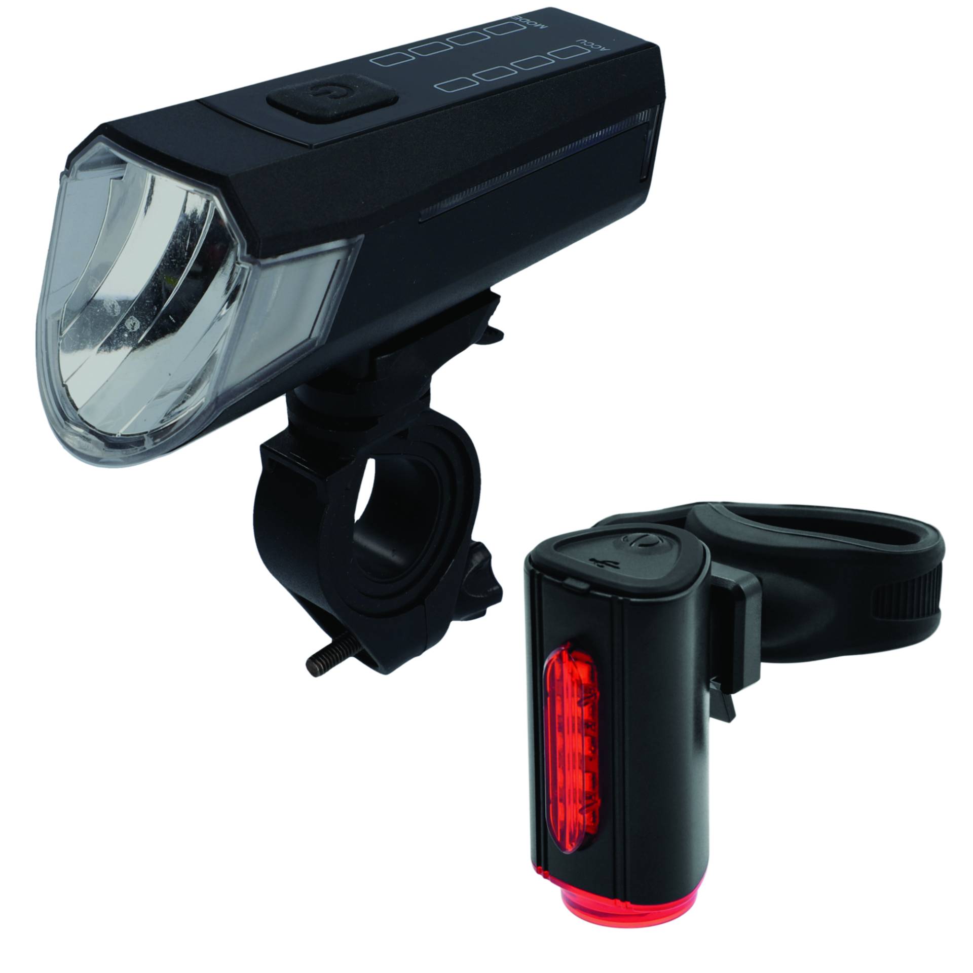 Fischer LED Beleuchtungs-Set 'Twin' Akku 80/40/20 Lux mit Lichtsensor von Fischer