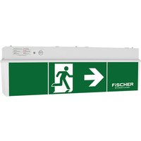 Fischer LED-Rettungszeichenleuchte 3/8h,18m,IP54 ULU383AT2.V4 von Fischer