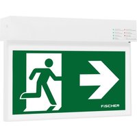 Fischer LED-Rettungszeichenleuchte EB 3/8h,18m,IP40 SKR-U383At2 - SKR-U383At2 von Fischer
