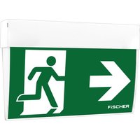 Fischer LED-Rettungszeichenleuchte EB 3/8h,27m,IP41 F1-U383AT2.V5 - F1-U383AT2.V5 von Fischer