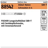 Rahmendübel r 88542 sxr 10x 80 t Schrauben a 4/Dübel-Nylon von Fischer