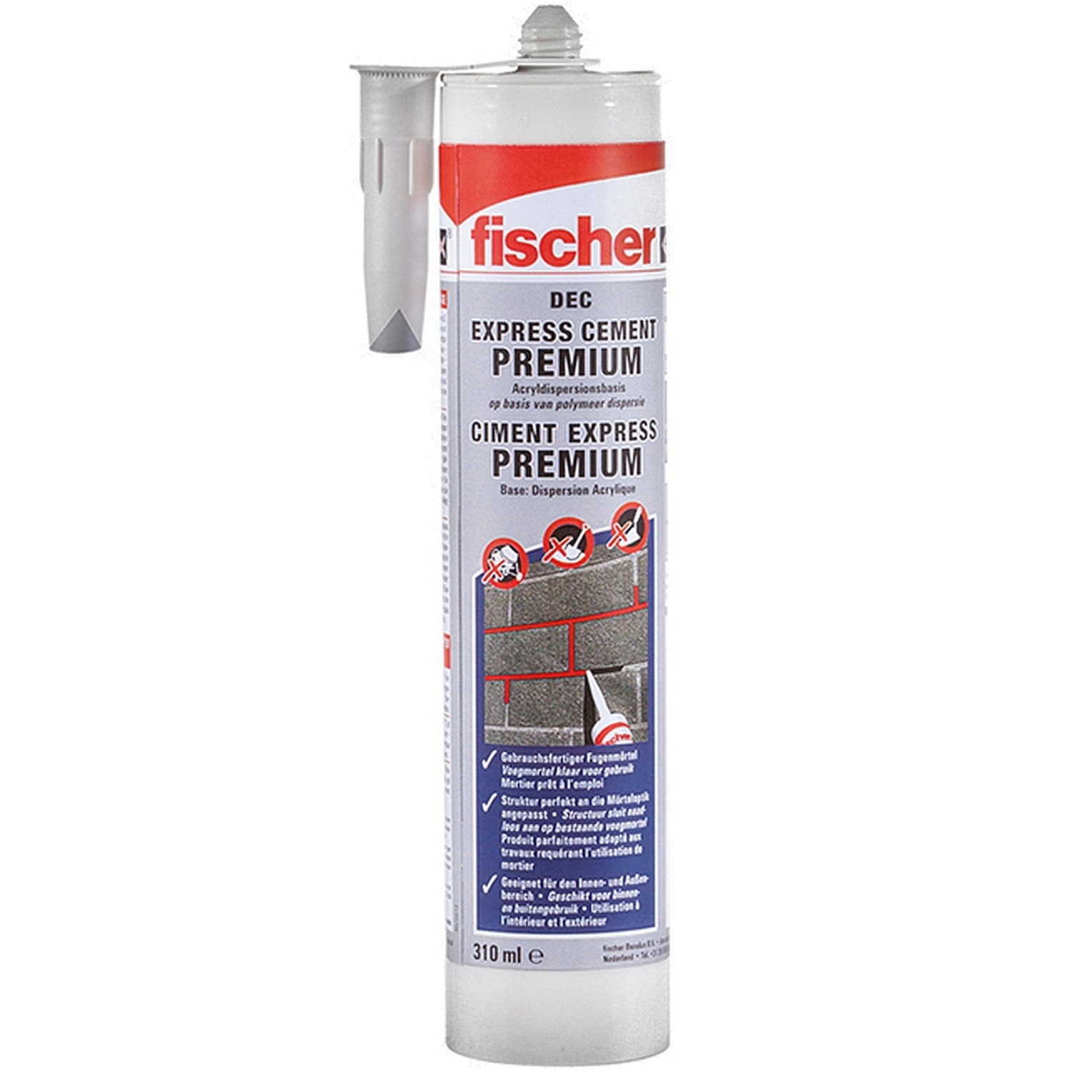 Fischer Reparaturmörtel DEC ZEG 310 ml Zementgrau von Fischer