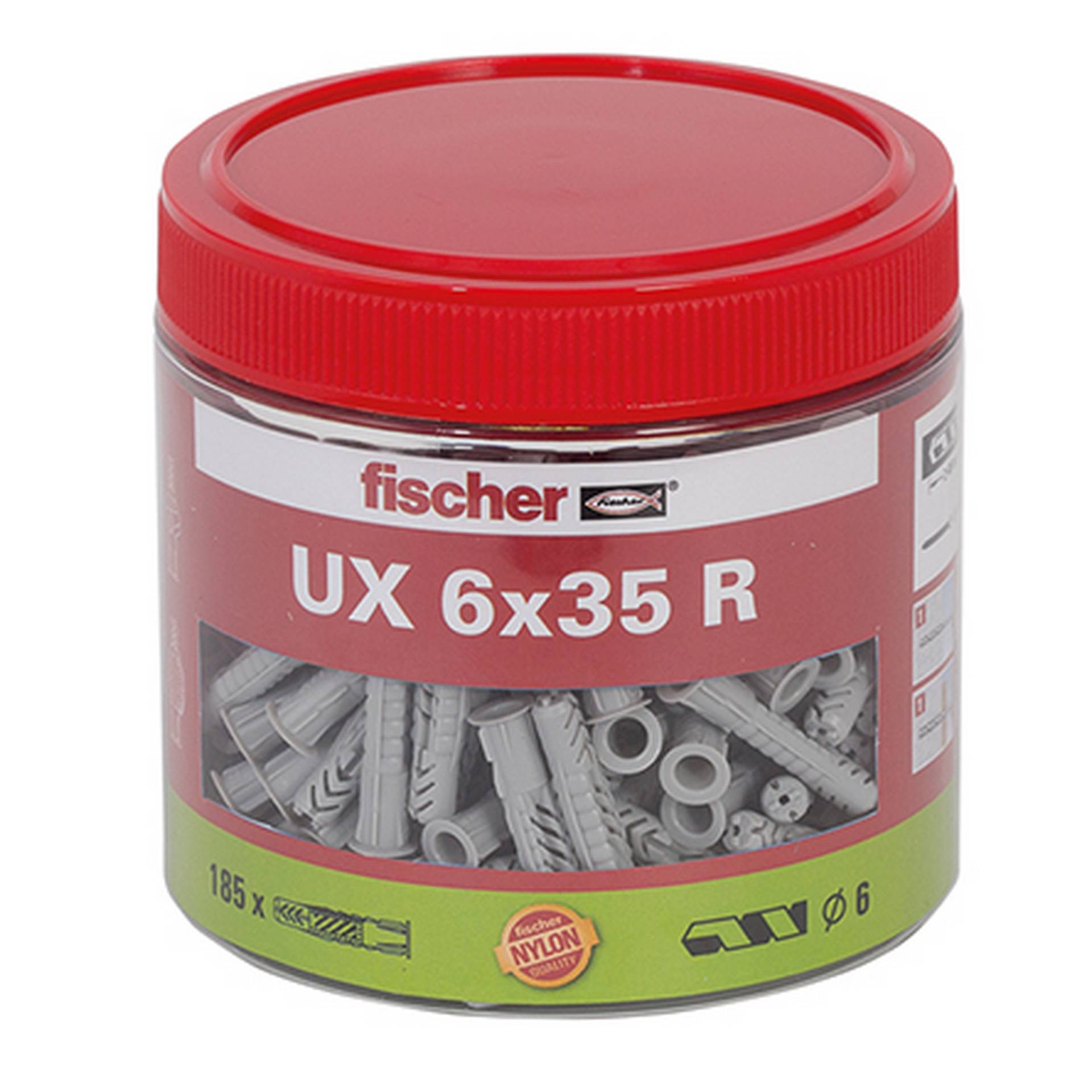 Fischer Runddose mit Universaldübeln 'UX' Ø 6 x 35 mm, 185 Stück Fischer Runddose mit Universaldübeln 'UX' Ø 6 x 35 mm, 185 Stück von Fischer