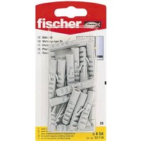 Fischer S 6 GK Spreizdübel 30mm 6mm 52116 30St. Fischer S 6 GK Spreizdübel 30mm 6mm 52116 30St. von Fischer
