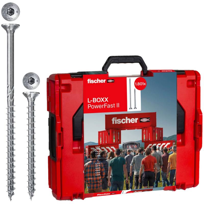 Fischer Schrauben-Box PowerFast II L-Boxx 1801 Stück Fischer Schrauben-Box PowerFast II L-Boxx 1801 Stück von Fischer
