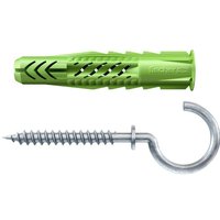 Universaldübel-Set ux green 8.0 x 50 mm - 4 Stück Dübel - Fischer von Fischer