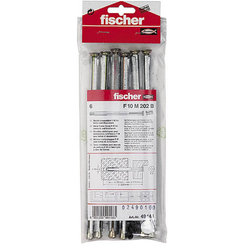 Fischer fischer Fensterrahmendübel F 10 M 202 B Beutel 6 Stück von Fischer