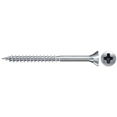 Spanplattenschraube FSP II, Senkkopf, blau-vz, TG, PZ 5,0x40 von Fischer
