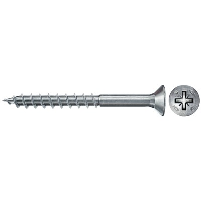 Spanplattenschraube Power-Fast II FPF II CZP 3,0x45,Stahl galvanisch verzinkt von Fischer