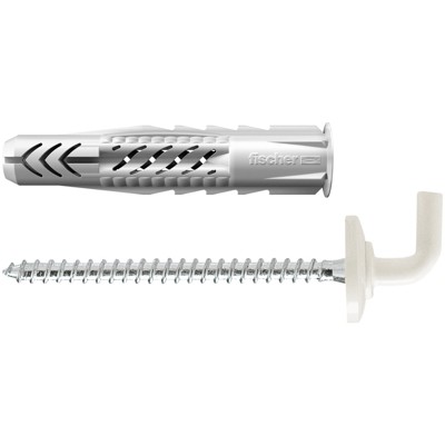 Universal-Nylondübel UX mit Winkelhaken, beschichtet 8x50 WH W von Fischer