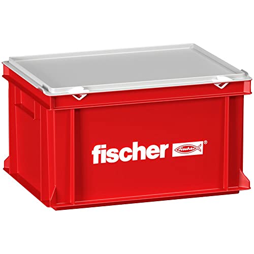 Fischer 091425 Handwerker Koffer groß L-Boxx, Rot von fischer