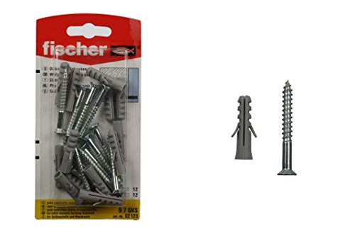 fischer Dübel S7 + Schrauben - VPE 12 Stck. von fischer
