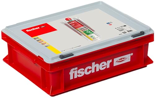 fischer Handwerkerkoffer FIS V Zero 300 T im praktischen Handwerkerkoffer, Injektionsmörtel mit maximaler Sicherheit, 10 Kartuschen à 300 ml und 20 Statikmischer von fischer