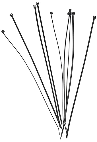 fischer Kabelbinder UBN, hochwertiges Kabelhalter-Set (100 Stk. 2,5 x 200 mm) aus Nylon-Polyamid, für Befestigungen von Kabeln und Rohren, halogen- & silikonfrei, schwarz von fischer