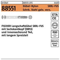 FISCHER SXRL 10x120 FUS Rahmendübel mit Sechskantschraube verzinkt und Bewertung von Fischer