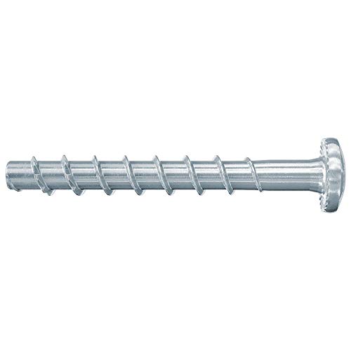 fischer UltraCut FBS II 6x40/5 large Panhead, leistungsstarke Betonschraube, Linsenkopfschraube, zur Befestigung in den Bereichen Sanitär, Heizung & Klima, galvanisch verzinkt, 100 Stk. von fischer