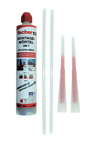 Fischer Montagemörtel 300 T, 1 Kartusche 490 g, 2x FIS Statikmischer, 2x SN-TEC Mischer Verlängerung von SN-TEC