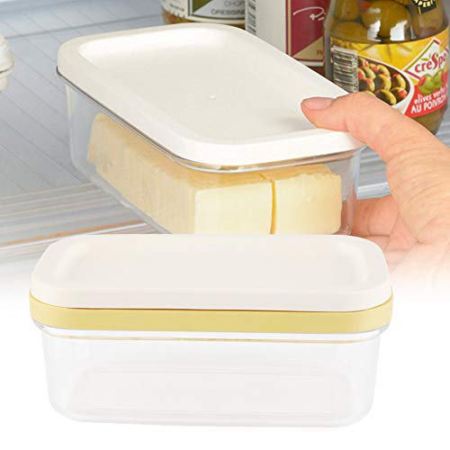 6,7 * 3,9 * 2,8 In abgedeckter Butterdose mit Deckel Butteraufbewahrungsbox Käsehalter, PVC-Butterdose Butterdose, für Kühlschrank für die Küche von Fishawk