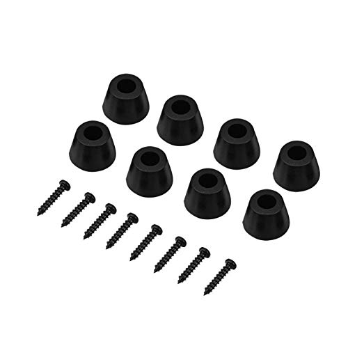 Fishlor Gitarre Gummifüße, 8 Stück 30x20mm Gummifüße Anti-Vibrations Basis Pad Ständer für Lautsprecher Gitarrenverstärker mit Schrauben von Fishlor