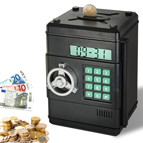 FISHTEC Elektronische Spardose mit Zählfunktion – Digitaler Safe mit 6-stelligem Code – Münz- & Geldschein-Einwurf – Perfekt für Kinder & Erwachsene – Geschenkidee Geburtstag & Weihnachten FISHTEC Elektronische Spardose mit Zählfunktion – Digitaler Safe mit 6-stelligem Code – Münz- & Geldschein-Einwurf – Perfekt für Kinder & Erwachsene – Geschenkidee Geburtstag & Weihnachten von Fishtec