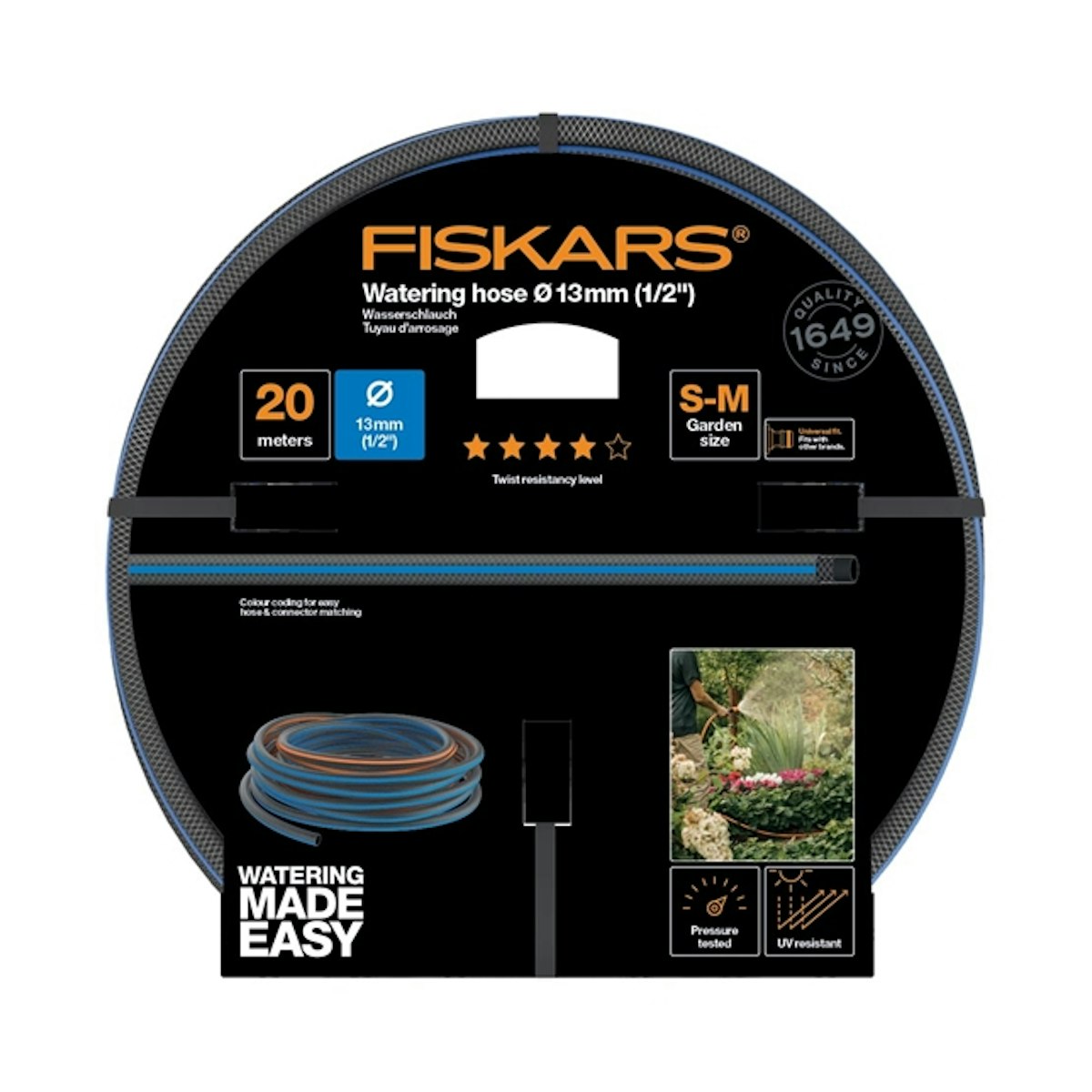 Fiskars Wasserschlauch 13mm 0,5 20m Q4 1027104 von Fiskars Germany GmbH