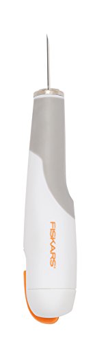Fiskars Hochleistungsmesser/Cutter, Gesamtlänge: 15 cm, Inkl. 1 Klinge Nr. 2, Qualitätsstahl/Kunststoff, Weiß/Orange, Premium, 1024387 von Fiskars
