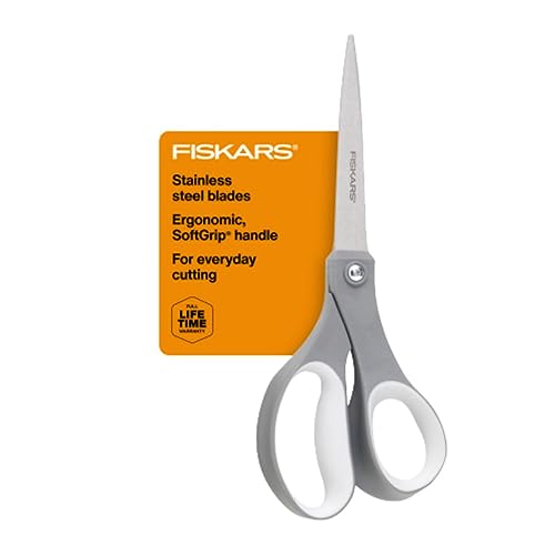 Fiskars 01-004761J Softgrip Schere gerade Edelstahl, 8 Zoll von Fiskars