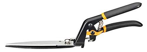 Fiskars Rasenkantenschere GS21, Soft-Touch Griff, Länge 31 cm, Stahl/Kunststoff, Schwarz/Orange, Solid, 1026826 von Fiskars